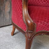 Armchair and footrest napoleon III