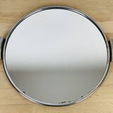 Plateau miroir rond années 50