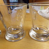 5 glasses motif Abeille Paris Musées