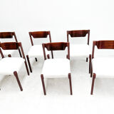 Set of six Italian dining chairs