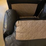 Poltrona Frau sofa "Poppy" 2 seater black leather