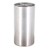 Cylindrical aluminum table lamp, 70s