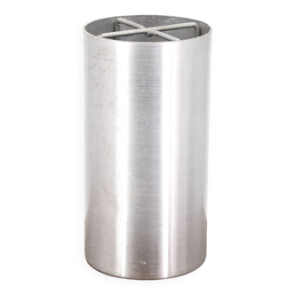 Lampe de table cylindrique en aluminium, années 70