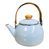 Vintage Scandinavian enamelled sheet metal kettle
