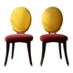 Pair of medallion chairs, Funny Valentine model, by Jean-Charles de Castelbajac, 20th century