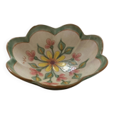 Enamelled dish signed Paul Bay.