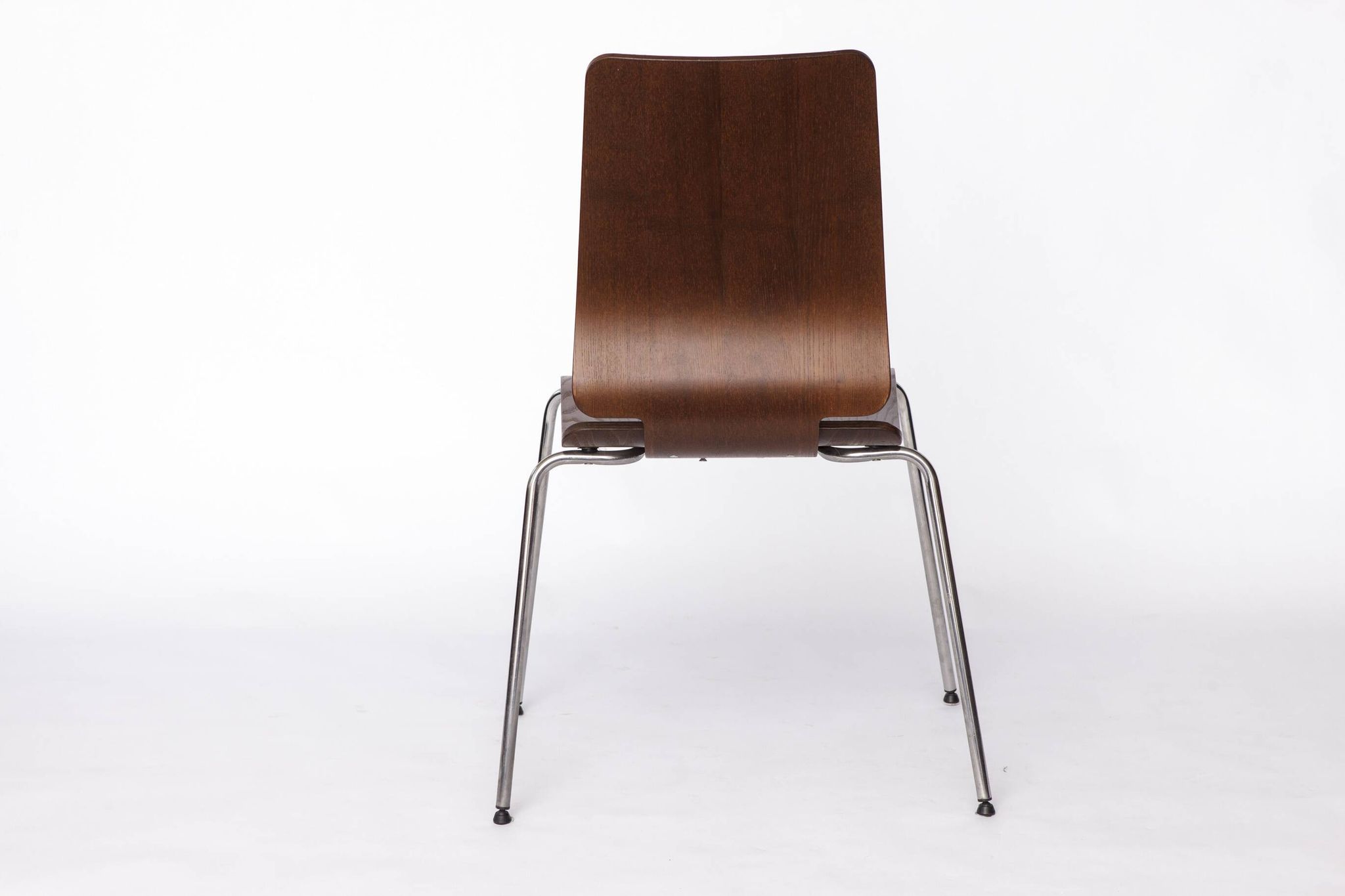 Chaise Gilbert IKEA – Chaise de salle à manger empilable vintage des années 1990, contreplaqué de teck