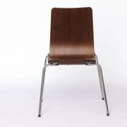 Chaise Gilbert IKEA – Chaise de salle à manger empilable vintage des années 1990, contreplaqué de teck