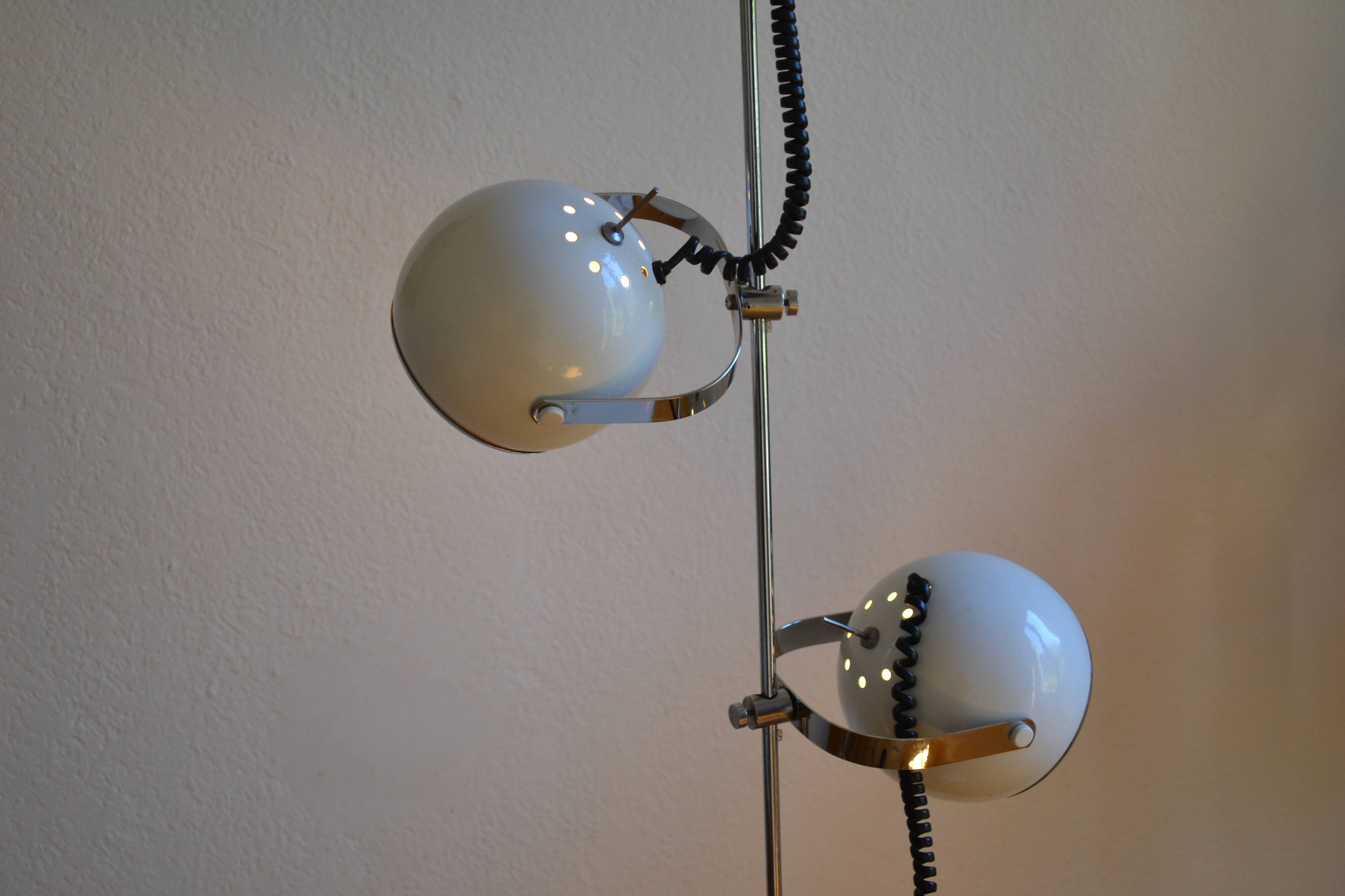 Vintage 1980 Eye Ball Reading Floor Lamp *** cult object of the 80s ***