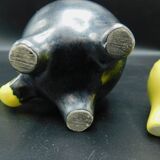 Two-coloured salt, pepper and mustard
