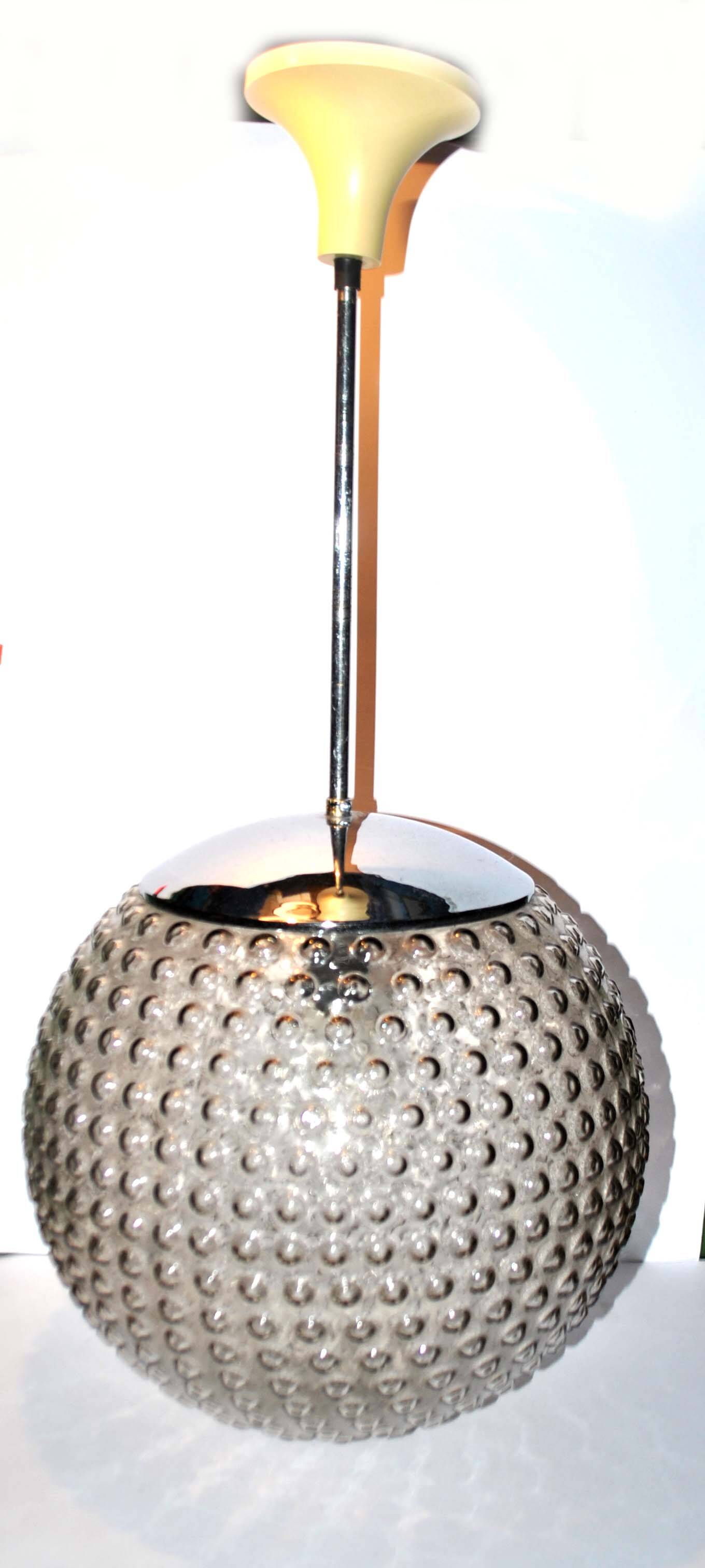 Glass ball lamp Suspension Design 1970 Rolf Krüger and Motoko Ishi Edition STAFF Lights