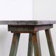 Industrial Console/table bluestone top and green weathered wood