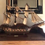Wooden boat model