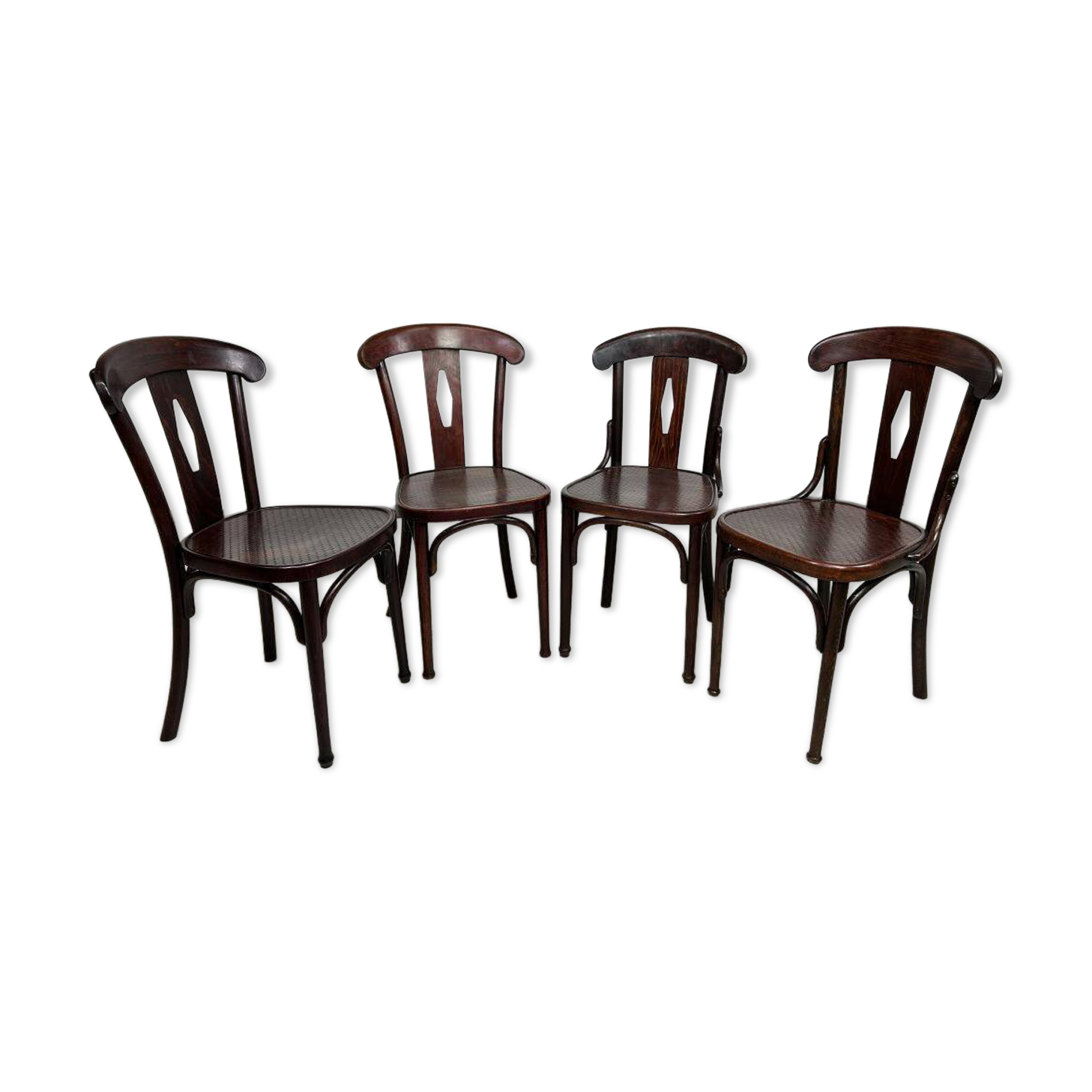 Ensemble de 4 chaises de salle à manger Thonet no.164