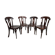 Ensemble de 4 chaises de salle à manger Thonet no.164
