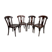 Ensemble de 4 chaises de salle à manger Thonet no.164