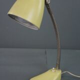 Lampe/lampe de bureau design vintage en métal jaune des années 60