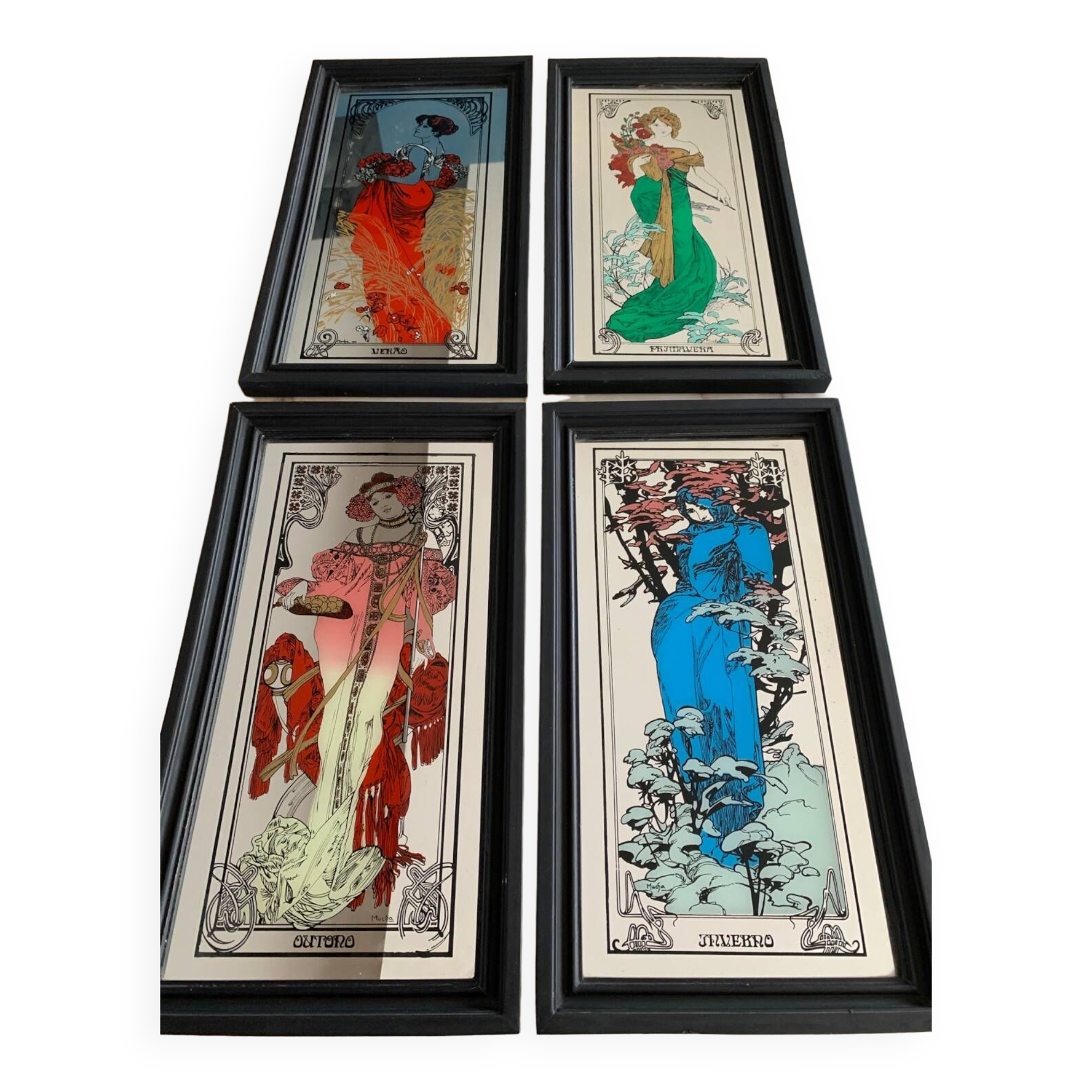 Alphonse Mucha mirrors “The 4 seasons”