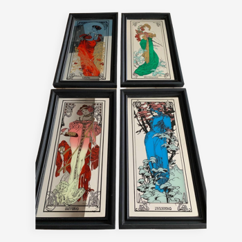 Alphonse Mucha mirrors “The 4 seasons”
