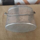 Vintage bowl aluminum ration box