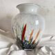Large blown glass vase with polychrome inclusions in the Murano style.