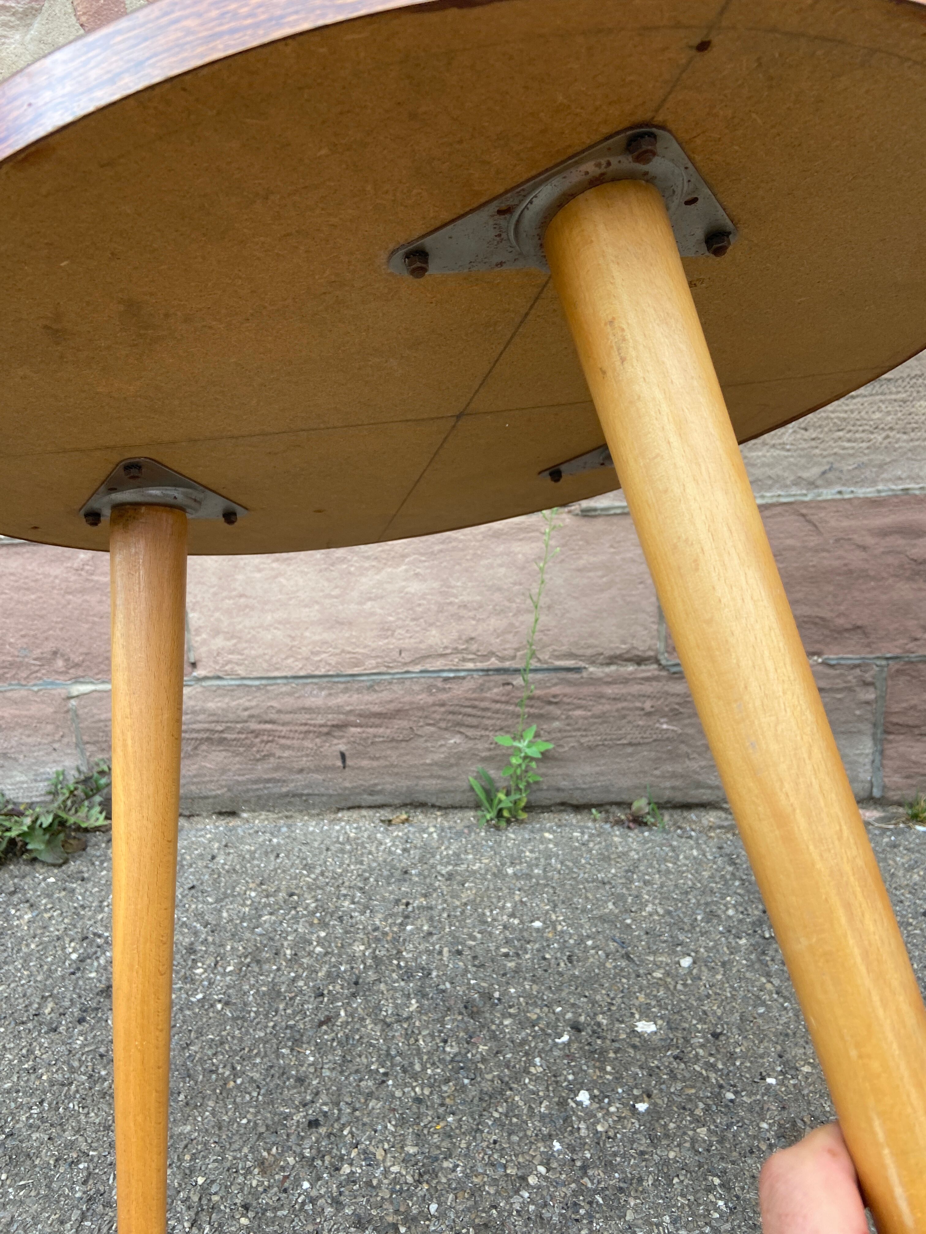 Coffee table cocktail formica french vintage design 1960