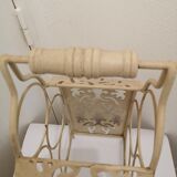 Vintage metal bottle basket