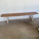 Vintage solid wood farmhouse bench