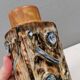 Beautiful square vase with incredible decorations, danish 1980s