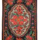 Vintage Indian khanta textile with Moldavian pattern 215 x 140 cm