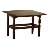 Modern Danish folding side table in solid oak, mid-20th century.