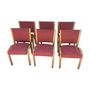 Série de 6 chaises bow