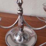 Pair of old table lamps with stamps