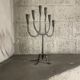 Brutalist six-light chandelier