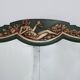 French Art Deco mirror in green carved wood, 1930s