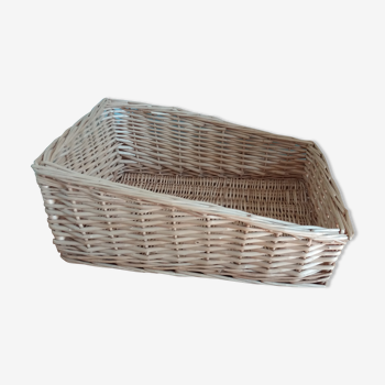 Panier rectangulaire en osier 48 cm par 31 cm