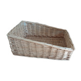 Rectangular wicker basket 48 cm by 31 cm