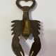Brass lobster bottle opener