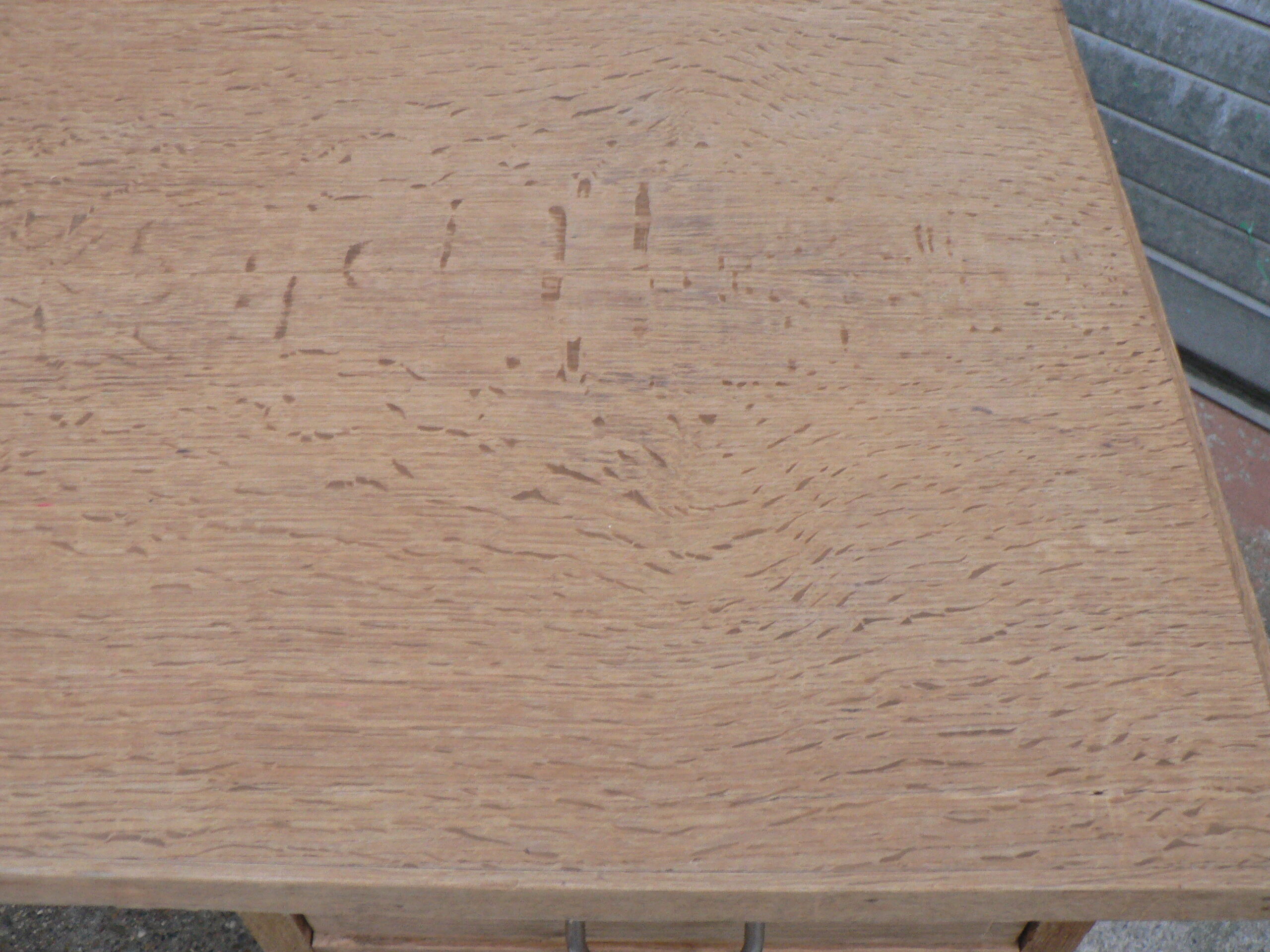 Pickled oak desk