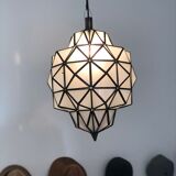 Brass and copper suspension lamp