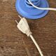 Space Age lamp in blue metal – 70s