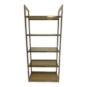 Etagère en métal chromé