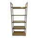Chrome metal and opaque glass shelf 20th century