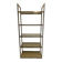 Chrome metal and opaque glass shelf 20th century