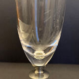 Set of 6 crystal champagne flutes