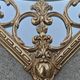 Hollywood Regency Wall Mirror in Brass, Neoclassical Style, 1950s