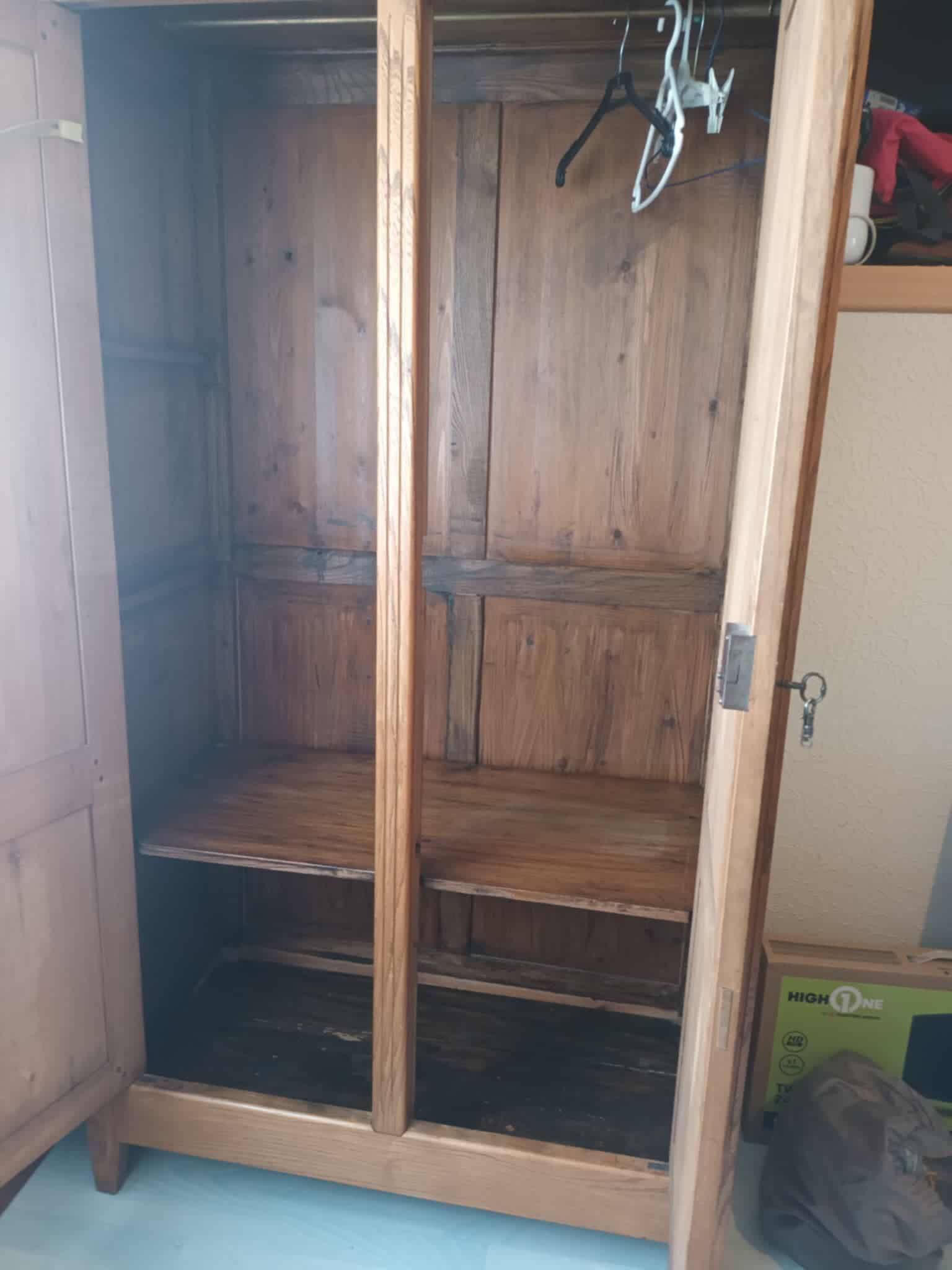 Solid oak wardrobe