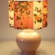 Vintage table lamp in powder pink ceramic – Unique edition