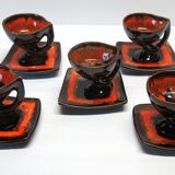 Vallauris coffee service from the 70s in very good condition