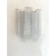 Simoeng “Listelli” Murano Glass Wall Sconce with Diamond Strips - Set 4